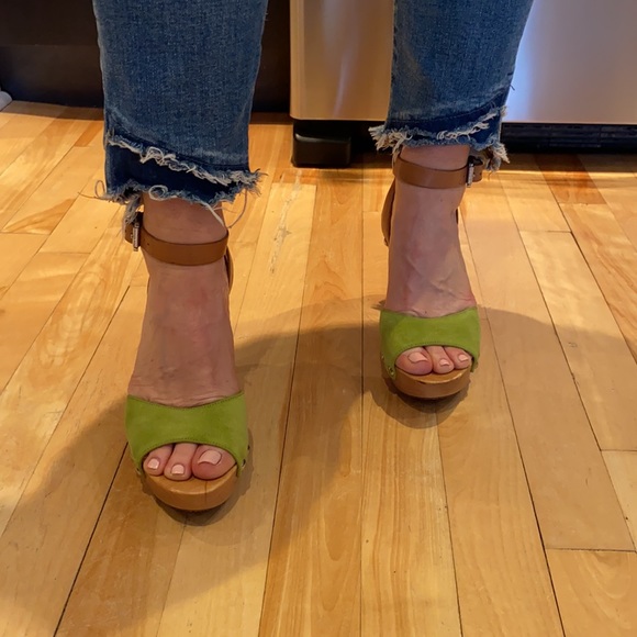 Michael Kors Shoes - Michael Kors Wood Suede Wedge (NEVER WORN + BOX)